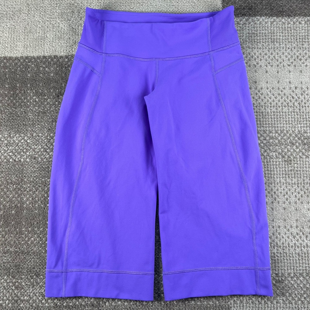 Lululemon Athletica Purple High Rise Crop Leggings Size 4 Yoga Pants Activewear